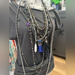 Long dressy necklace bundle of 8 necklaces! 💫